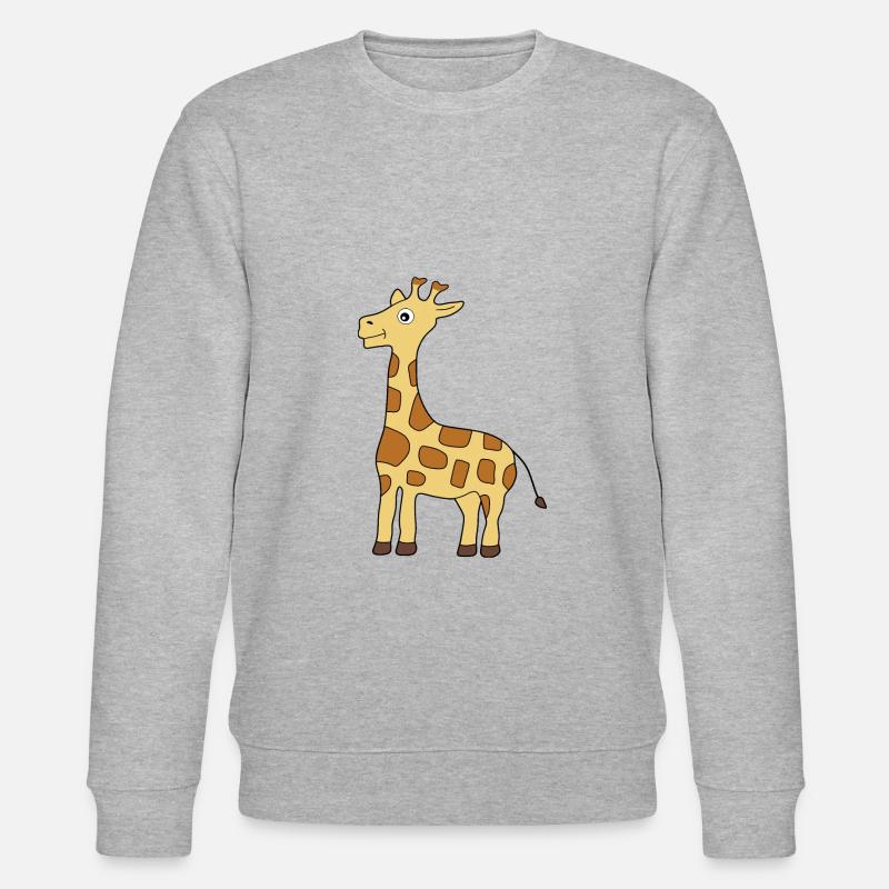 Giraffe - Stanley/Stella Unisex Bio-Sweatshirt CHANGER  - Grau meliert