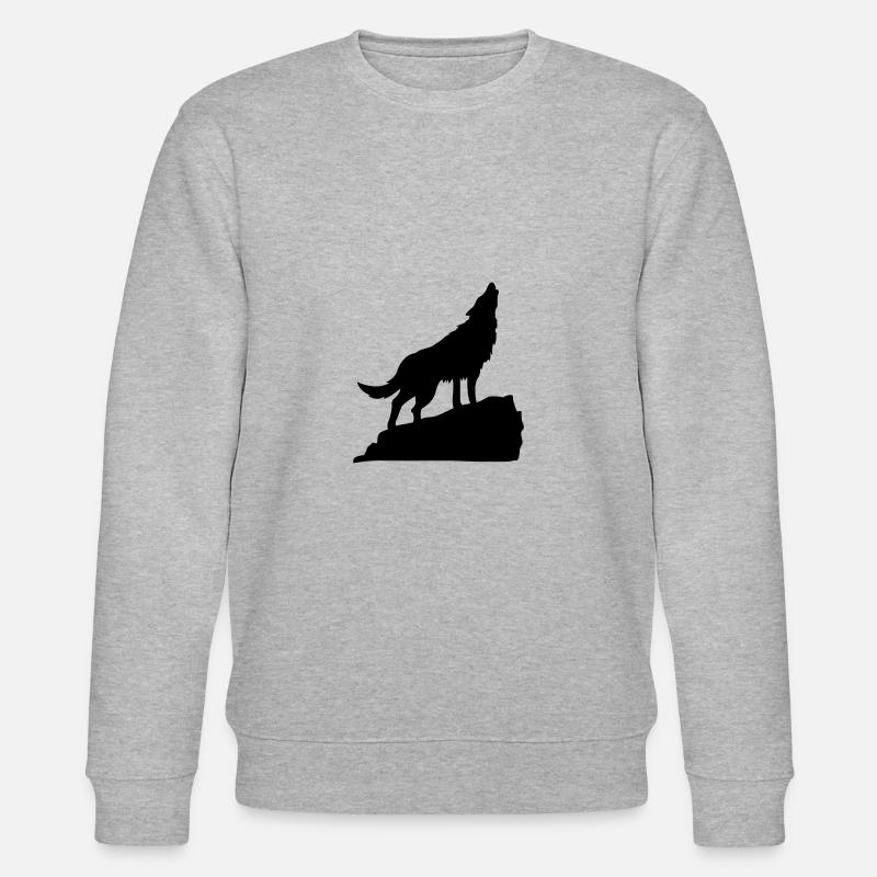 wolf - Stanley/Stella Unisex Bio-Sweatshirt CHANGER  - Grau meliert