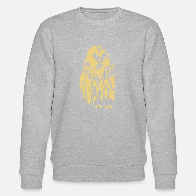 Schneeeule, Vektor - Stanley/Stella Unisex Bio-Sweatshirt CHANGER  - Grau meliert