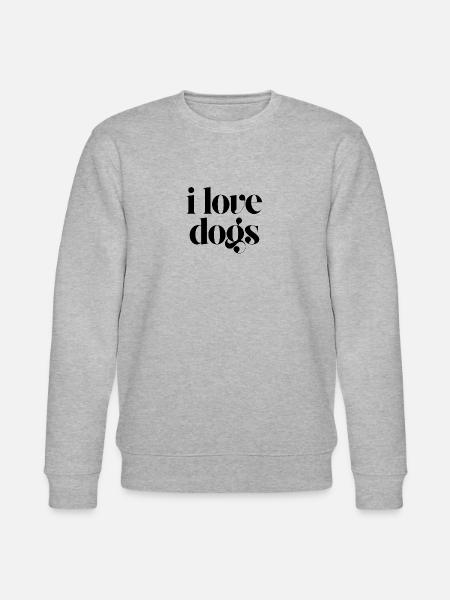 Ich liebe Hunde - Stanley/Stella Unisex Bio-Sweatshirt CHANGER - Grau meliert