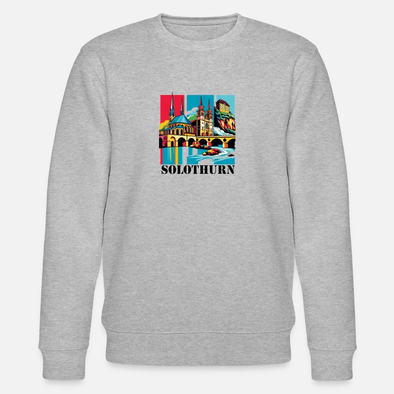 Solothurn - Stanley/Stella Unisex Bio-Sweatshirt CHANGER  - Grau meliert