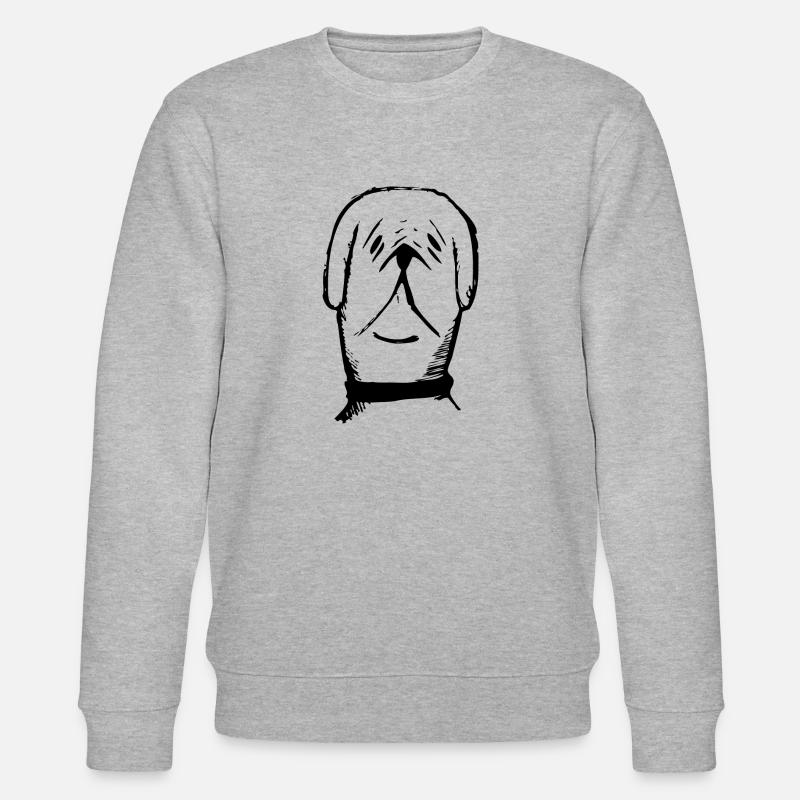cooler Hund 7 schwarz - Stanley/Stella Unisex Bio-Sweatshirt CHANGER  - Grau meliert