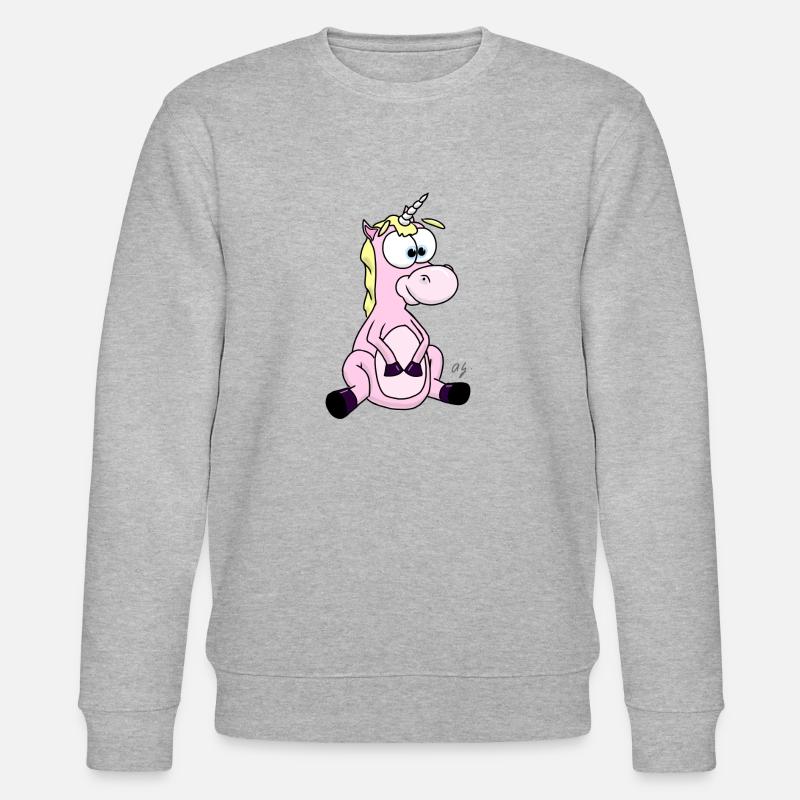 Einhörnchen - Stanley/Stella Unisex Bio-Sweatshirt CHANGER  - Grau meliert