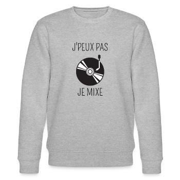 Ich kann nicht. - Stanley/Stella Unisex Bio-Sweatshirt CHANGER  - Grau meliert - Vorne - Nik (191cm) & Marisol (170cm)