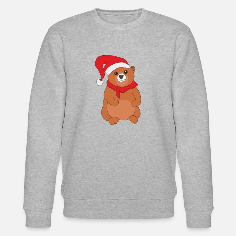 Teddybär - Stanley/Stella Unisex Bio-Sweatshirt CHANGER  - Grau meliert