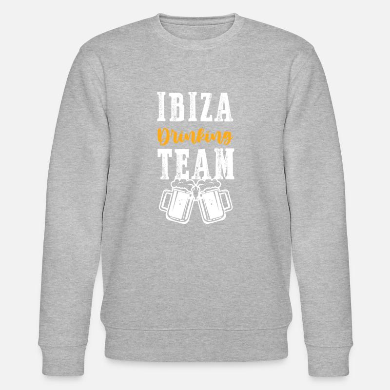 Ibiza Drinking Team - Stanley/Stella Unisex Bio-Sweatshirt CHANGER  - Grau meliert