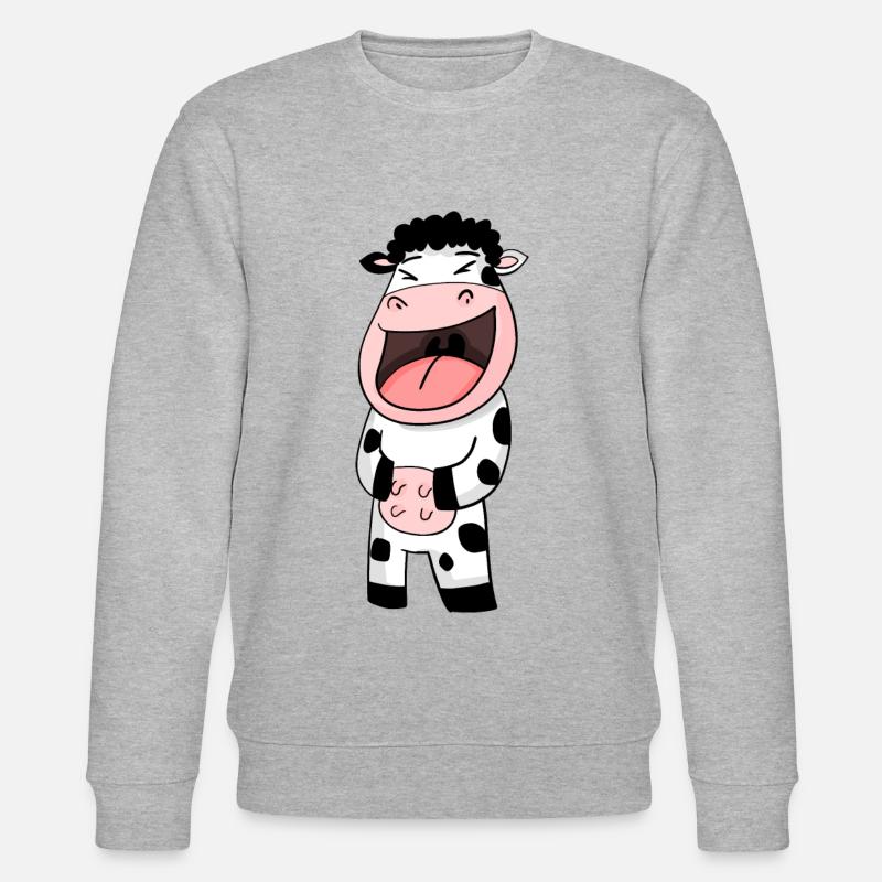 Kuh lacht - Stanley/Stella Unisex Bio-Sweatshirt CHANGER  - Grau meliert