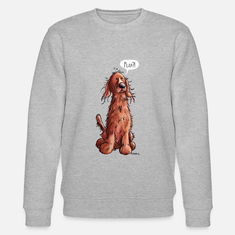 Irish Setter Play - Stanley/Stella Unisex Bio-Sweatshirt CHANGER  - Grau meliert