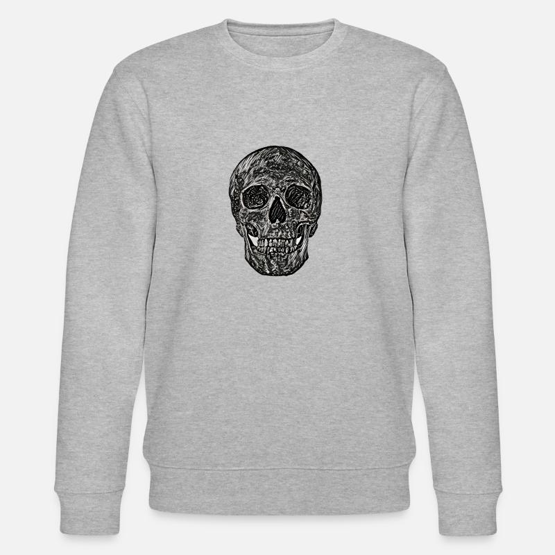 Dark Skull - Stanley/Stella Unisex Bio-Sweatshirt CHANGER  - Grau meliert
