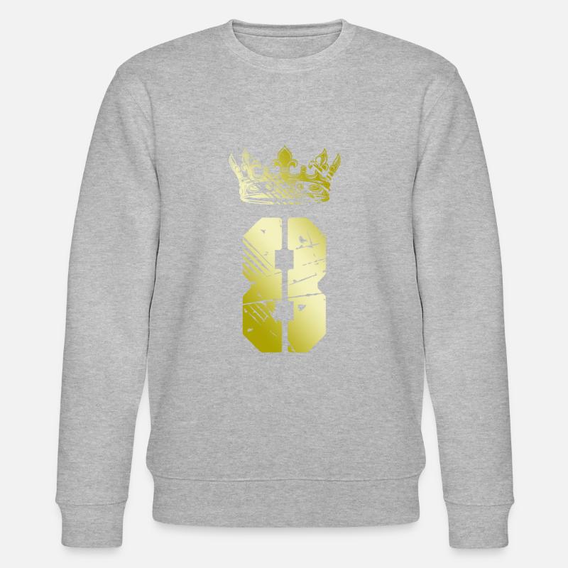 8 Couronne numérique - Sweat bio CHANGER Stanley/Stella Unisexe - gris chiné