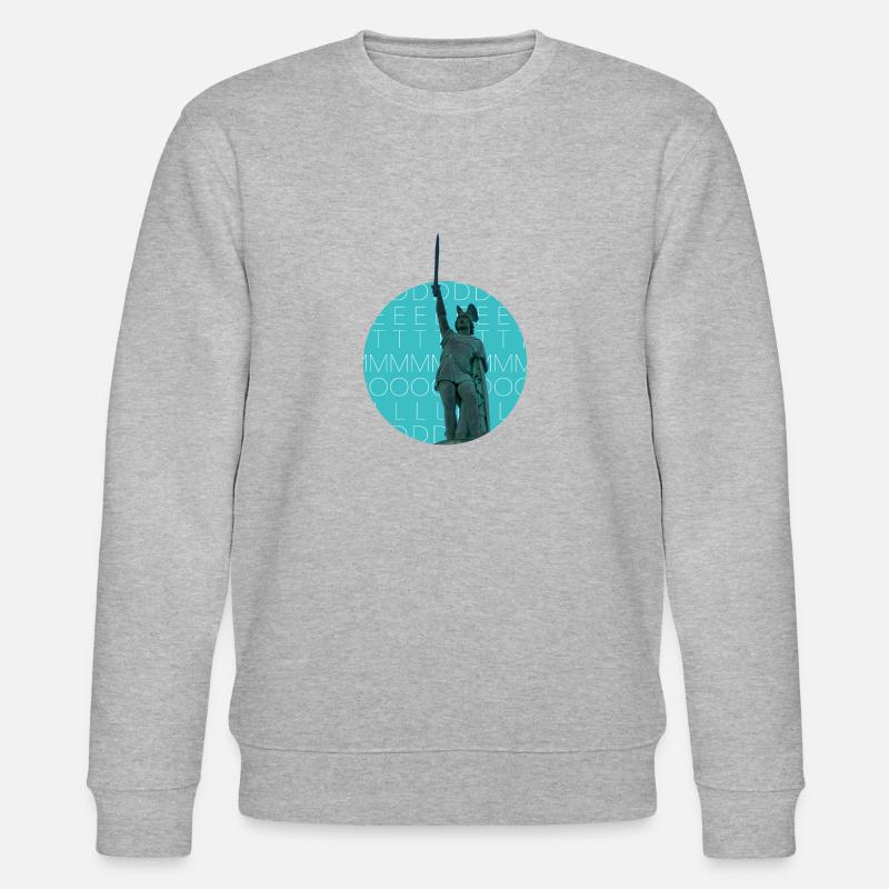 Hermannsdenkmal in Detmold - Stanley/Stella Unisex Bio-Sweatshirt CHANGER  - Grau meliert