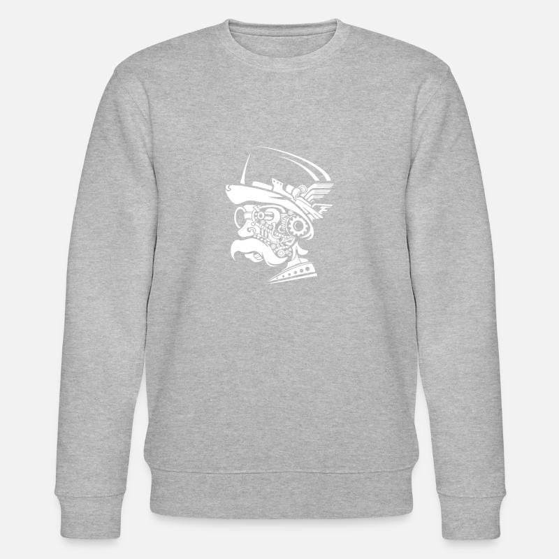 Old man steampunk - Sweat bio CHANGER Stanley/Stella Unisexe - gris chiné