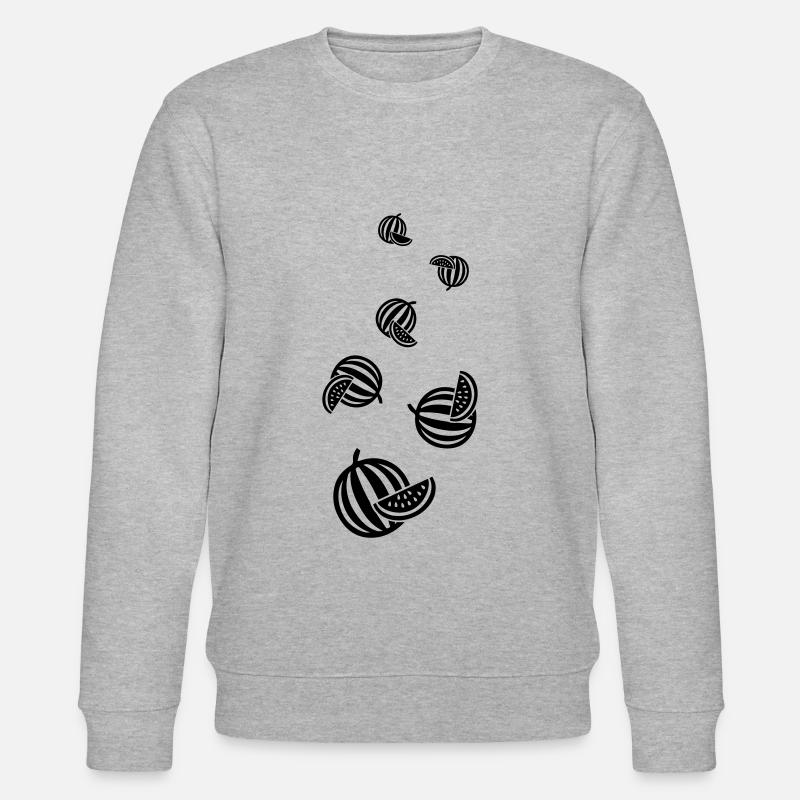 Melon fruit - Stanley/Stella CHANGER Unisex Organic Sweatshirt - heather grey