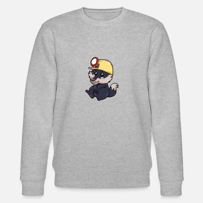 Bergarbeiter Wolf - Stanley/Stella Unisex Bio-Sweatshirt CHANGER  - Grau meliert