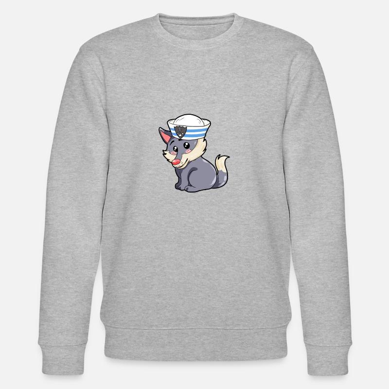 Matrose Wolf - Stanley/Stella Unisex Bio-Sweatshirt CHANGER  - Grau meliert