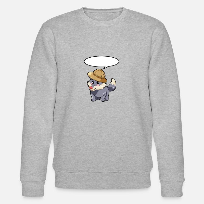 Jäger Wolf - Stanley/Stella Unisex Bio-Sweatshirt CHANGER  - Grau meliert