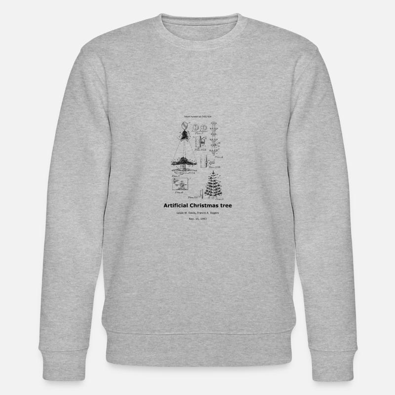Artificial christmas tree - Stanley/Stella Unisex Bio-Sweatshirt CHANGER  - Grau meliert