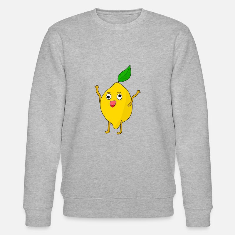 Zitrone Kugelaugen - Stanley/Stella Unisex Bio-Sweatshirt CHANGER  - Grau meliert