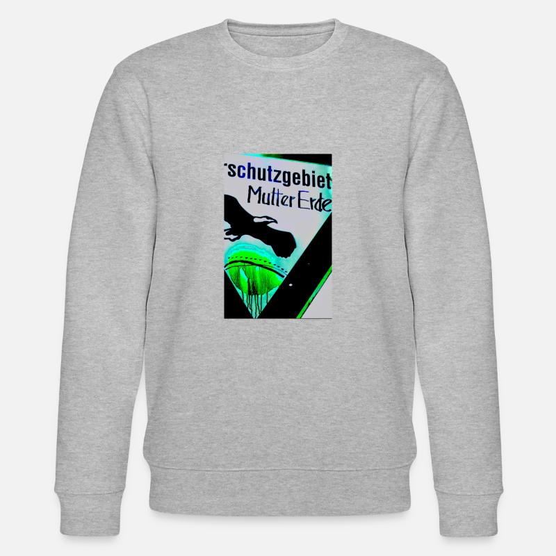 Rettet die Erde - Stanley/Stella Unisex Bio-Sweatshirt CHANGER  - Grau meliert