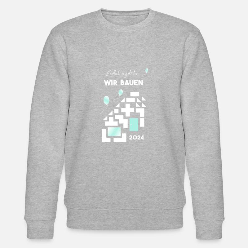 Nous construisons des maisons - Sweat bio CHANGER Stanley/Stella Unisexe - gris chiné