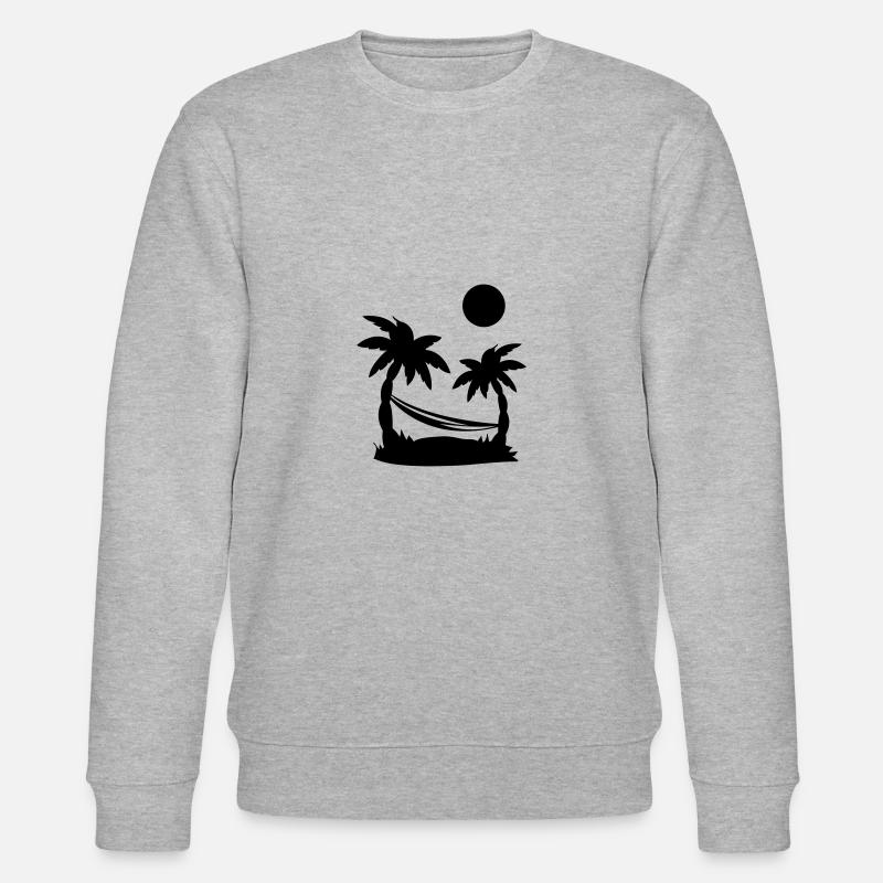 palmen hängematte - Stanley/Stella Unisex Bio-Sweatshirt CHANGER  - Grau meliert