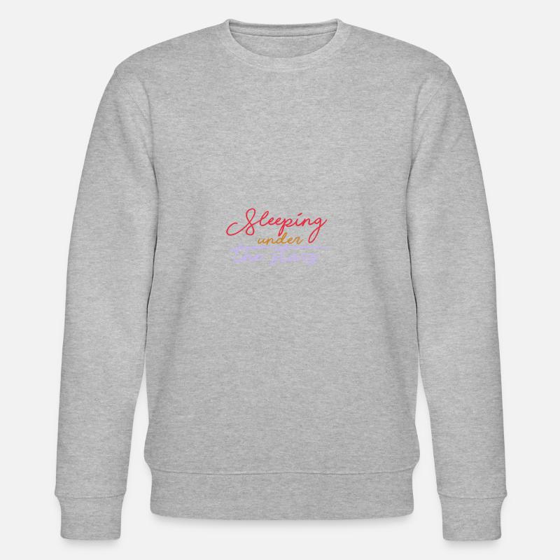 Sleeping under the stars - Stanley/Stella Unisex Bio-Sweatshirt CHANGER  - Grau meliert