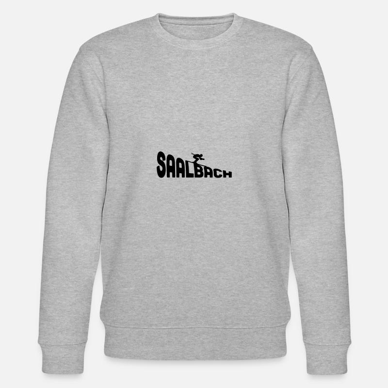 Skiurlaub Saalbach 2019 - Stanley/Stella Unisex Bio-Sweatshirt CHANGER  - Grau meliert
