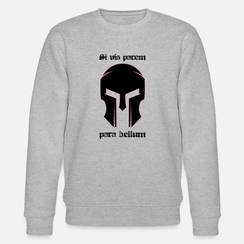 Si vis pacem para bellum - Stanley/Stella Unisex Bio-Sweatshirt CHANGER  - Grau meliert