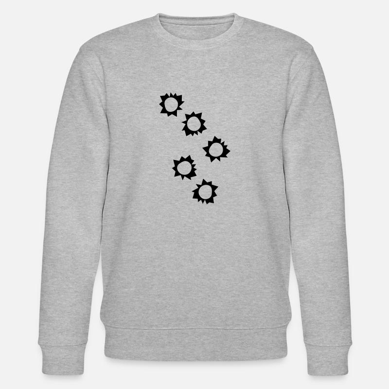 shot hole - Stanley/Stella Unisex Bio-Sweatshirt CHANGER  - Grau meliert