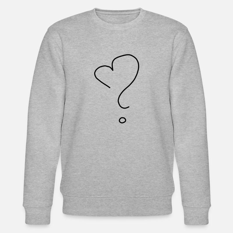 Question du cœur - Sweat bio CHANGER Stanley/Stella Unisexe - gris chiné