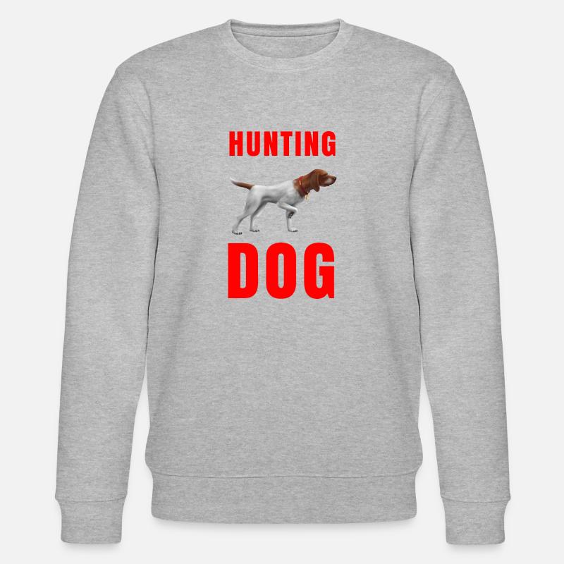 Jagdhund - Jagdhund im Stillstand - Stanley/Stella Unisex Bio-Sweatshirt CHANGER  - Grau meliert