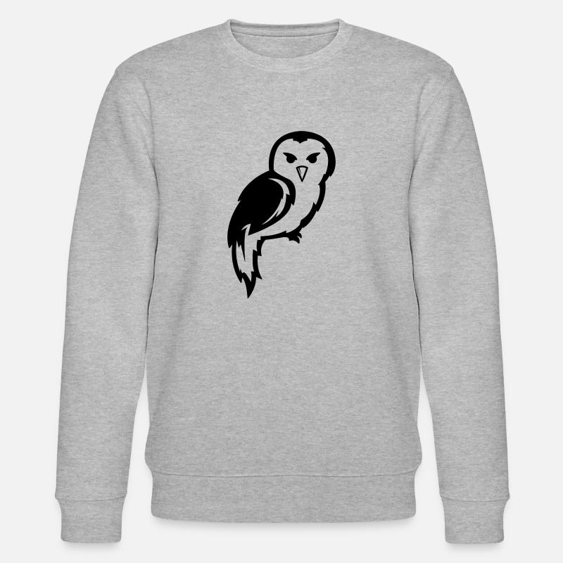 Eule - Stanley/Stella Unisex Bio-Sweatshirt CHANGER  - Grau meliert