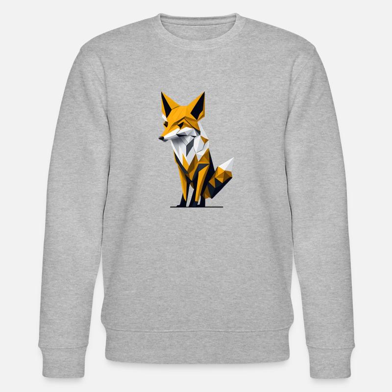 Polygon-Fuchs - Stanley/Stella Unisex Bio-Sweatshirt CHANGER  - Grau meliert