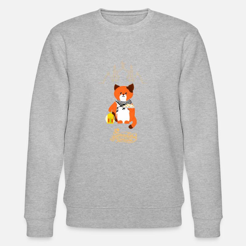 Ramadan Kareem Silhouette - Stanley/Stella Unisex Bio-Sweatshirt CHANGER  - Grau meliert