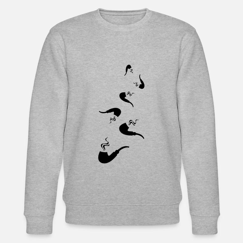 Fumer une pipe - Sweat bio CHANGER Stanley/Stella Unisexe - gris chiné