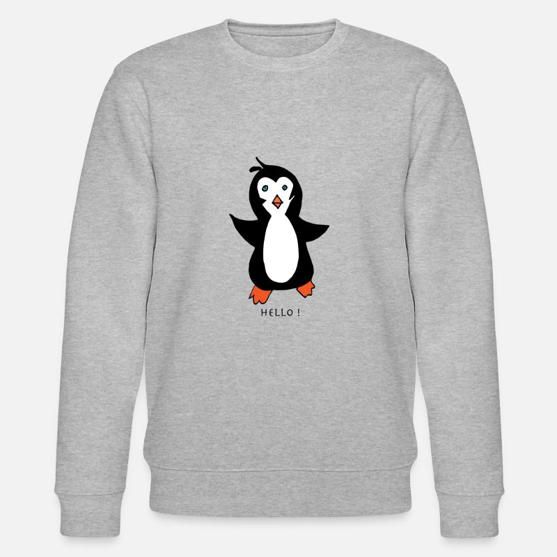 Hello pingoo - Stanley/Stella Unisex Bio-Sweatshirt CHANGER  - Grau meliert