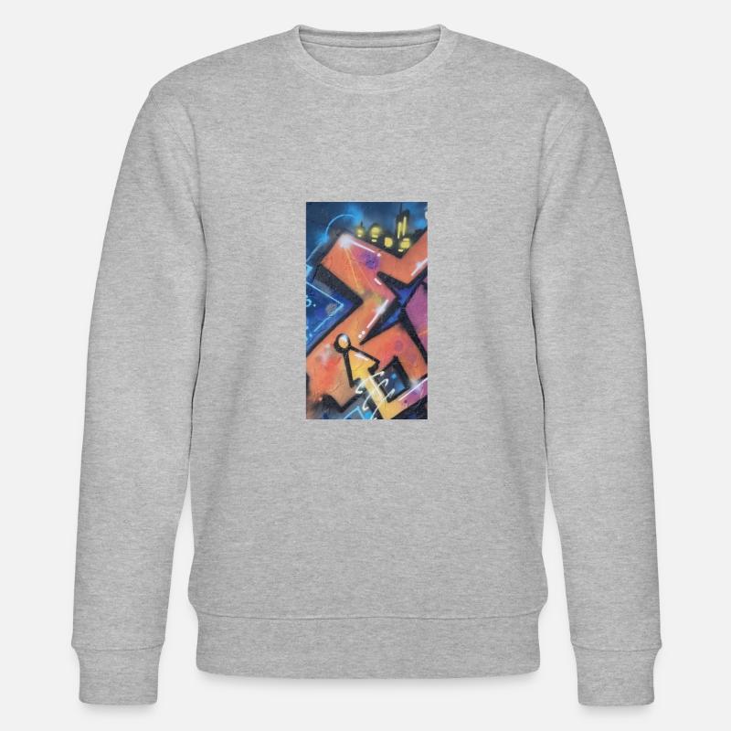 Graffiti Kunst - Stanley/Stella Unisex Bio-Sweatshirt CHANGER  - Grau meliert