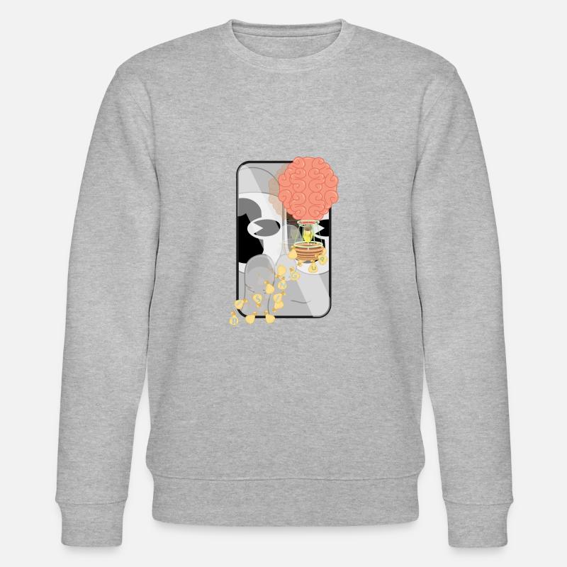 SICH ERHEBEN - Stanley/Stella Unisex Bio-Sweatshirt CHANGER  - Grau meliert