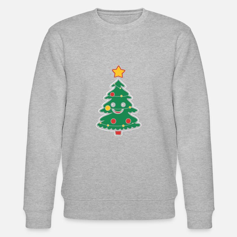 Kleiner Weihnachtsbaum - Stanley/Stella Unisex Bio-Sweatshirt CHANGER  - Grau meliert
