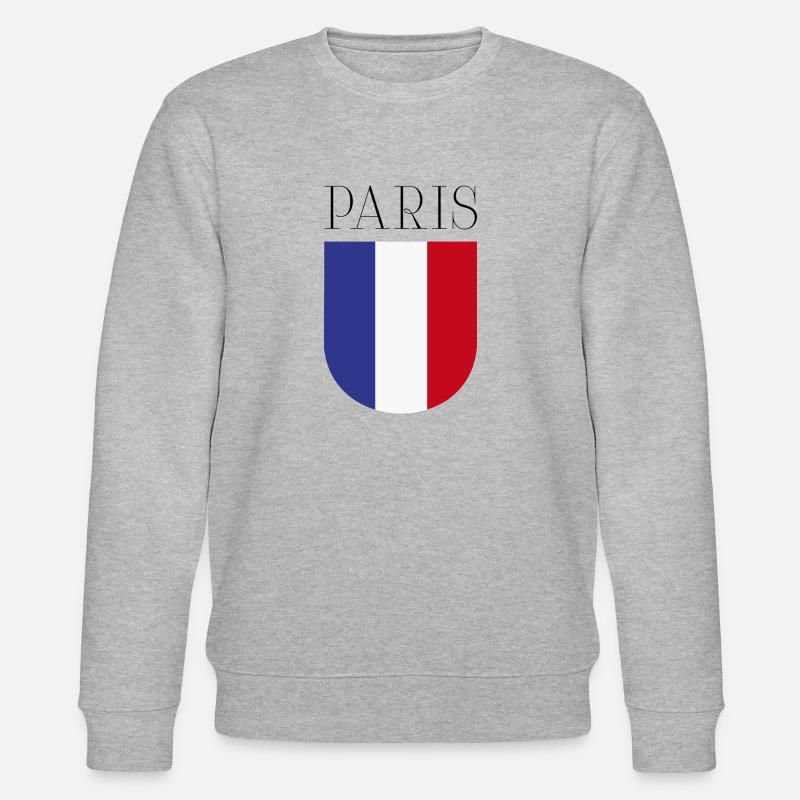 Frankreich Paris - Stanley/Stella Unisex Bio-Sweatshirt CHANGER  - Grau meliert