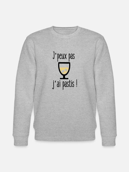 j'peux pas j'ai pastis - Sweat bio CHANGER Stanley/Stella Unisexe - gris chiné