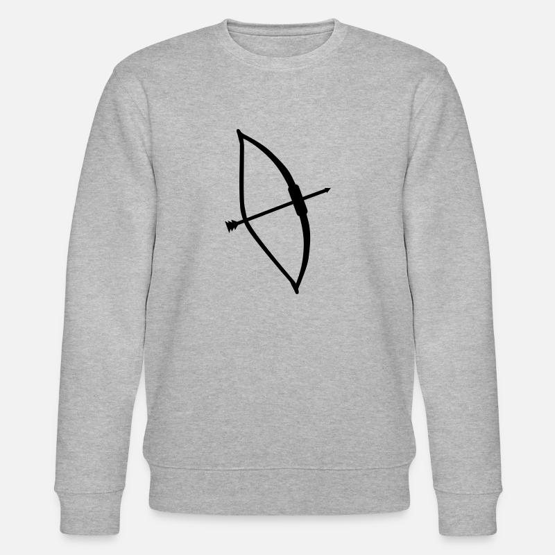 Pfeil Bogen - Stanley/Stella Unisex Bio-Sweatshirt CHANGER  - Grau meliert