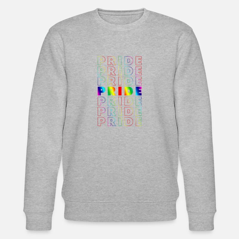 Pride Gradient - Stanley/Stella CHANGER Unisex Organic Sweatshirt - heather grey