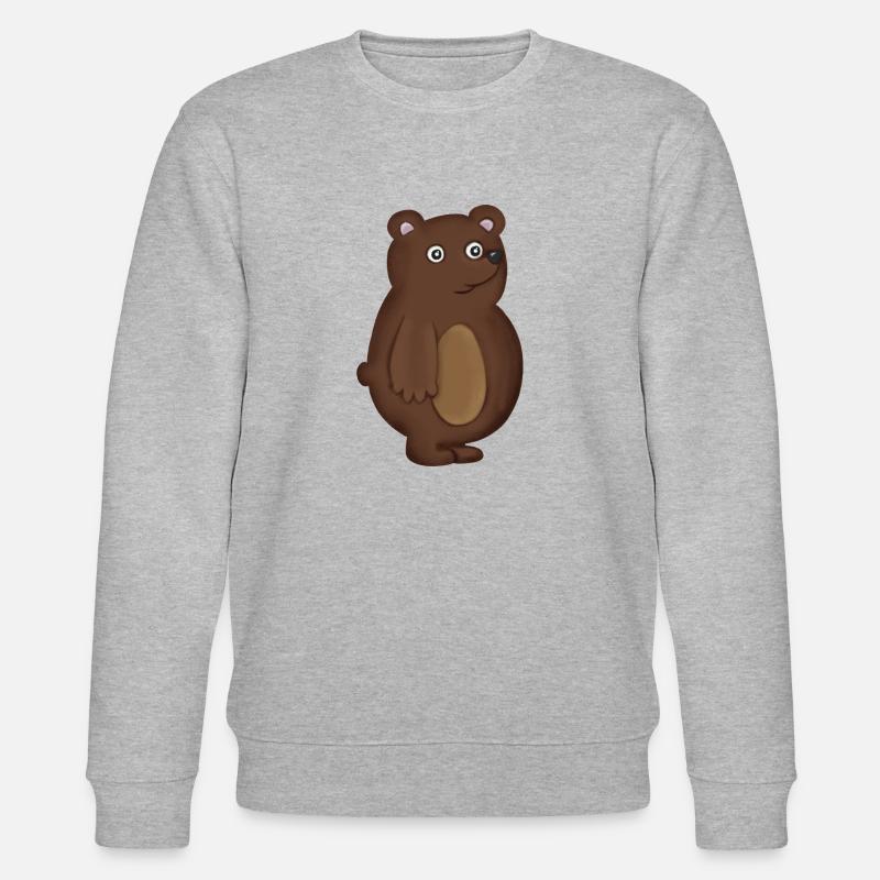Bär - Stanley/Stella Unisex Bio-Sweatshirt CHANGER  - Grau meliert