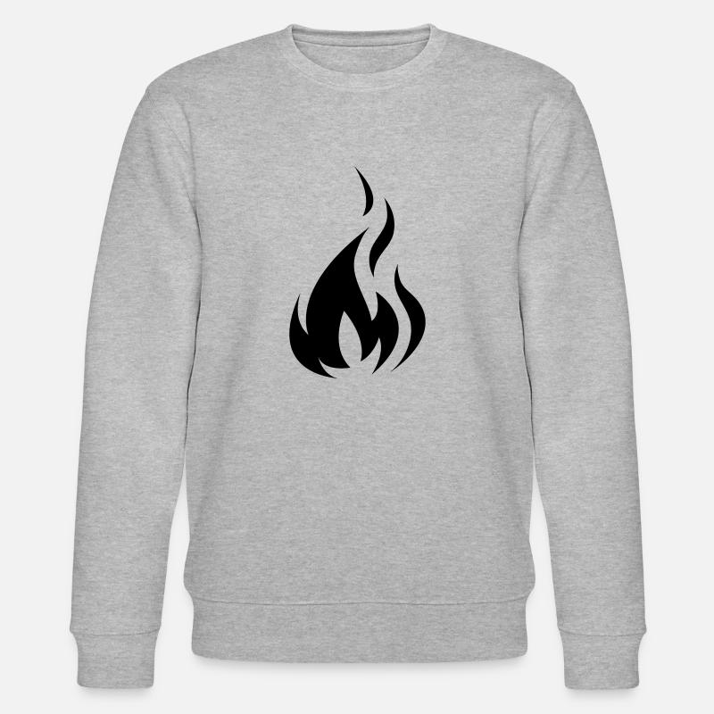 Flame Black - Stanley/Stella Unisex Bio-Sweatshirt CHANGER  - Grau meliert