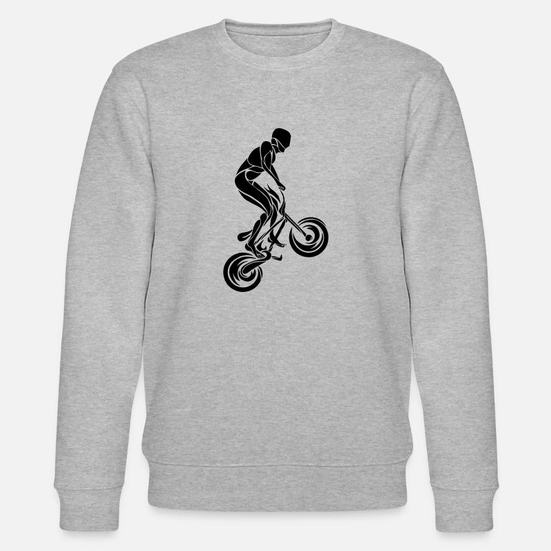 BMX Rider Triabal - Sweat bio CHANGER Stanley/Stella Unisexe - gris chiné