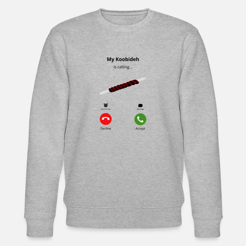 Mein Koobideh ruft - Iran - Stanley/Stella Unisex Bio-Sweatshirt CHANGER  - Grau meliert