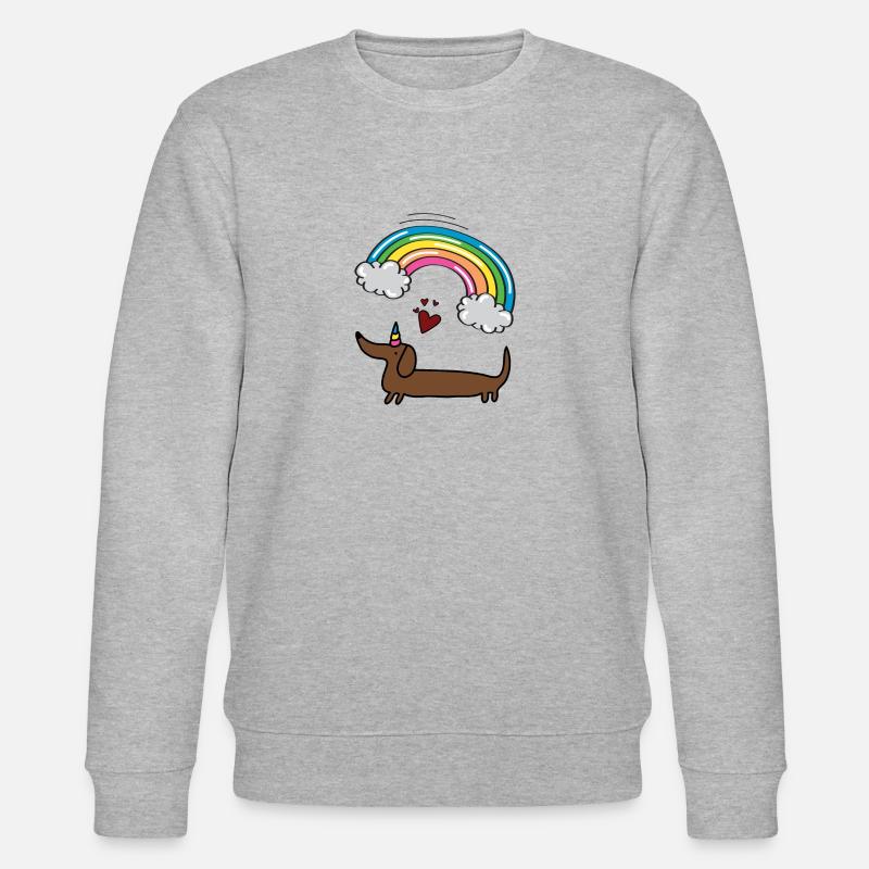 Teckel licorne - Sweat bio CHANGER Stanley/Stella Unisexe - gris chiné