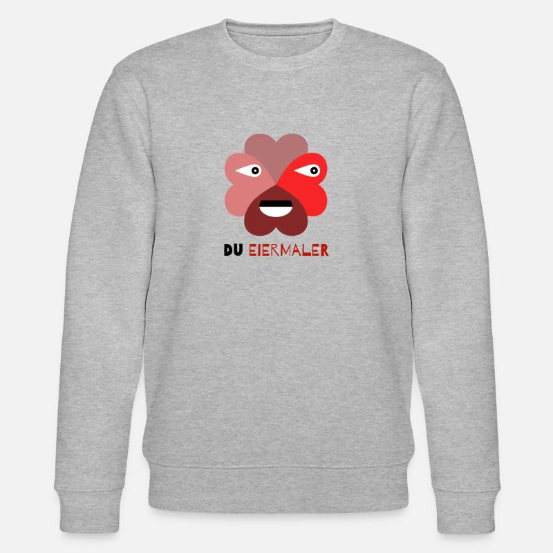Du Eiermaler - Stanley/Stella Unisex Bio-Sweatshirt CHANGER  - Grau meliert