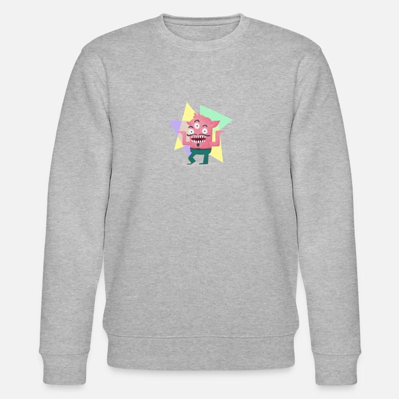 Dancing Monster - Stanley/Stella Unisex Bio-Sweatshirt CHANGER  - Grau meliert